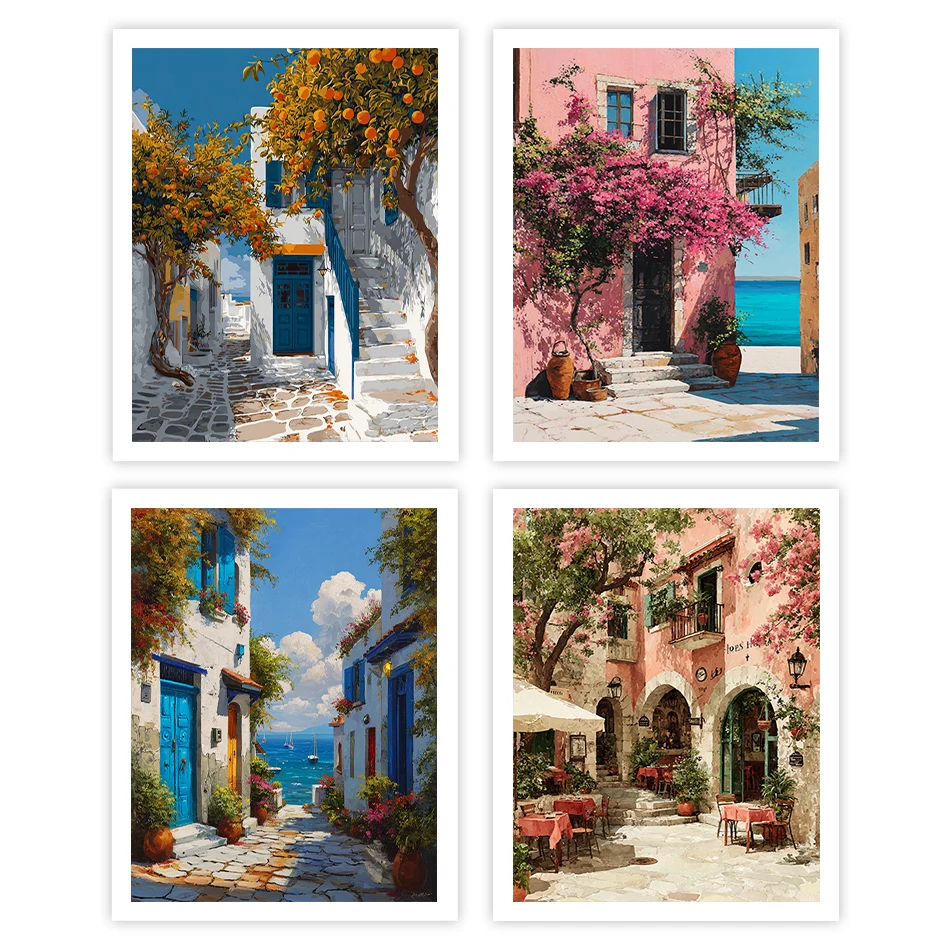 

GATYZTORY Painting By Numbers Acrylic Landscape building Color Markers Drawing By Numbers Watercolor On Canvas Crafts Room Decor