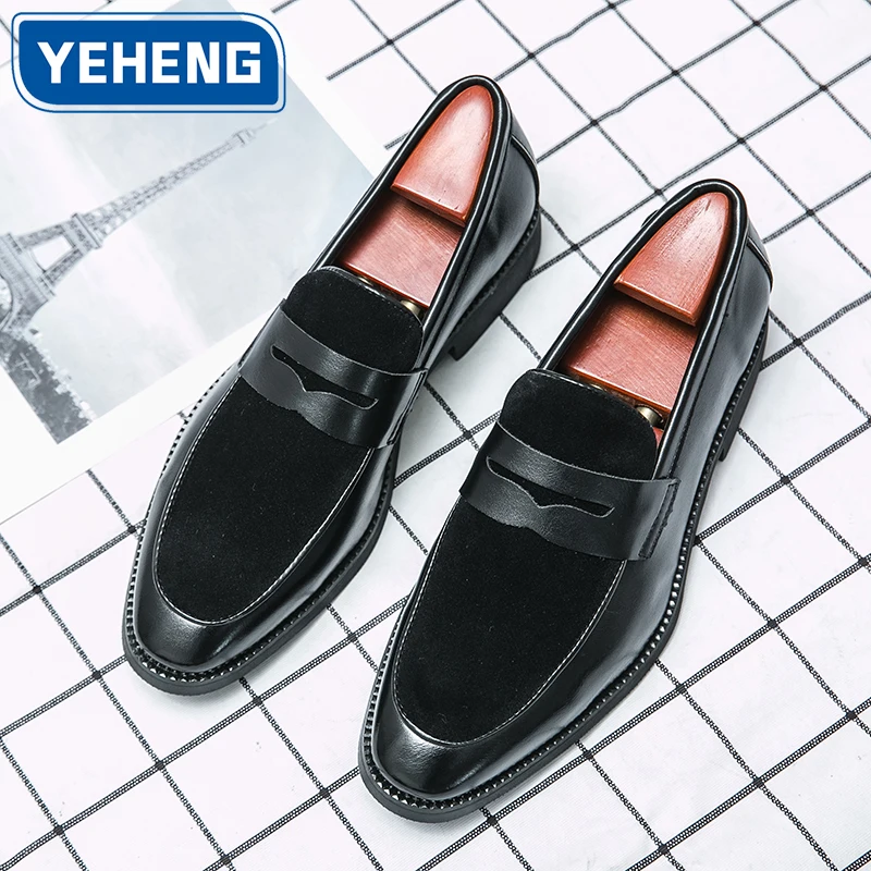 

Осенние новые роскошные кожаные туфли высокого качества, уличная однотонная ретро-модная свадебная офисная деловая обувь, мужская обувь