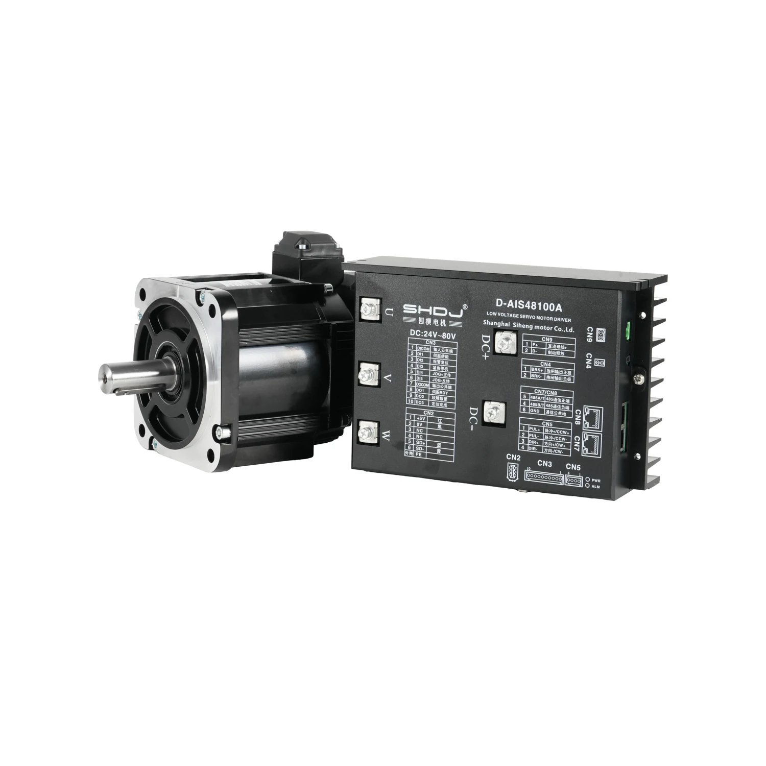

Sihengmotor 130mm DC Servo Motor 5-Pole 6.4nm 1.3KW 48VDC BLDC Brushless Motor Driver for Shuttle Runner Car Handling & Robot