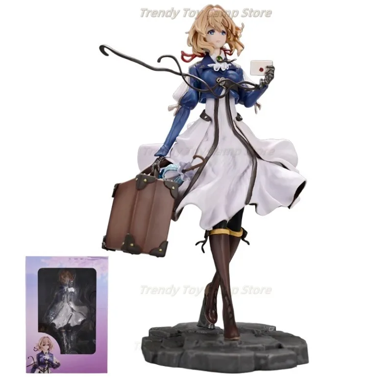 

25CM Violet Eternal Garden Anime Characters Gk Tide Play Anime Girl Statue Model Desktop Decoration Christmas Gift Toys.