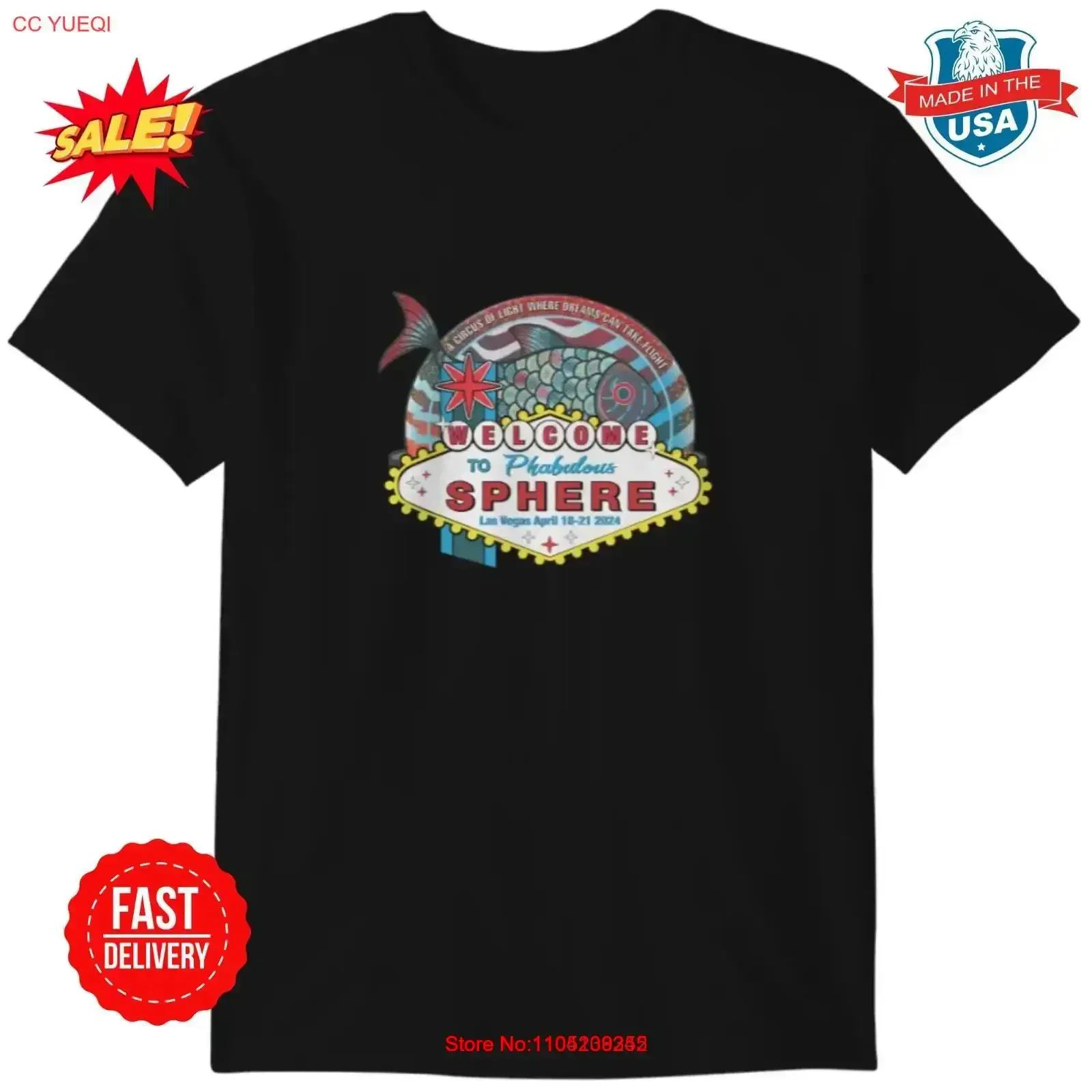 Футболка Sphere Las Vegas Run в стиле Phish, S 5XL, винтажный стильный мягкий топ для повседневной носки, уличная одежда слегка