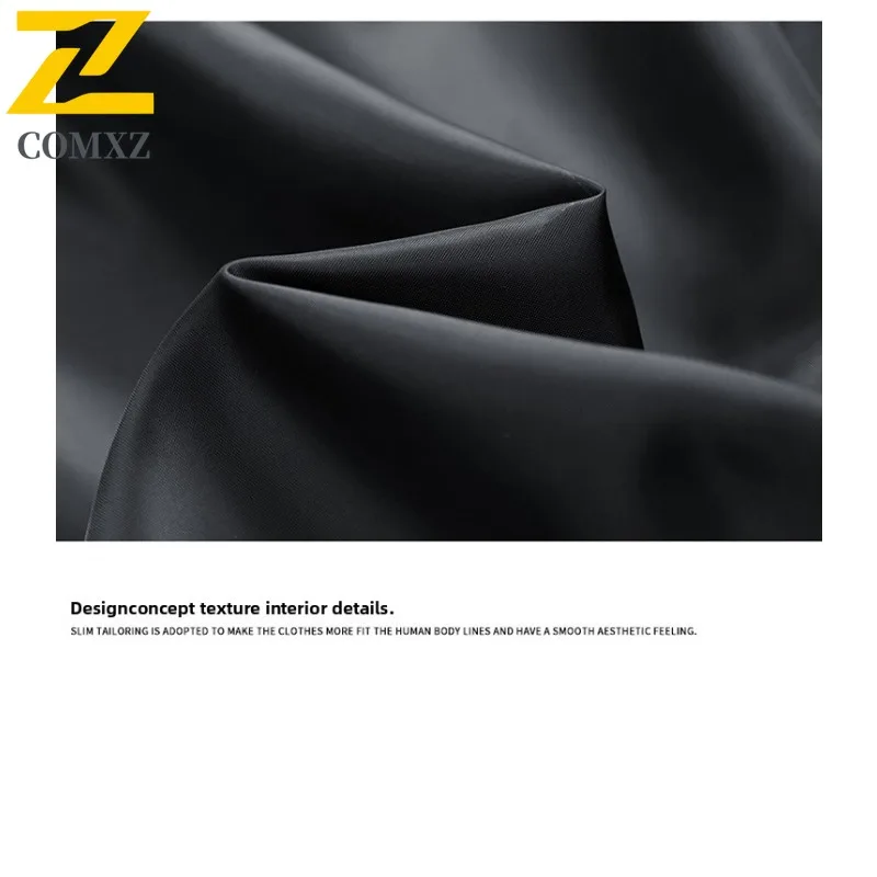 سترة COMXZ للاستخدام الخارجي بياقة واقفة للرجال، معطف مريح للركوب والترفيه والتخييم، خفيف الوزن ومقاوم للرياح، ملابس خريفية جديدة #6