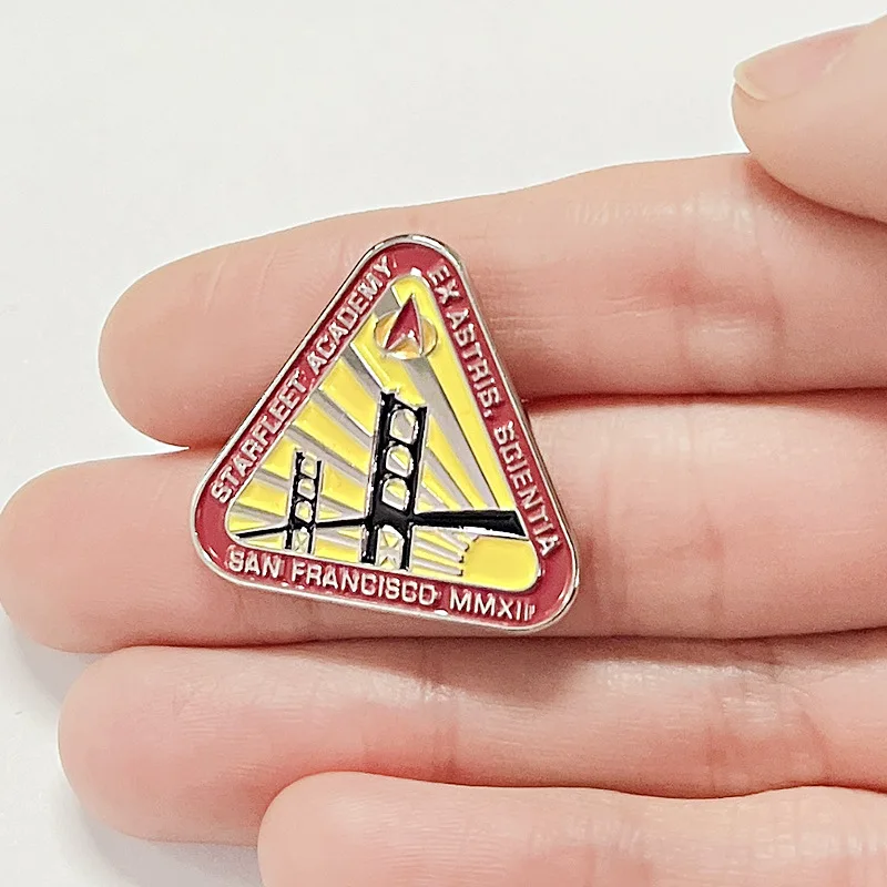 Fashion Cartoon Rainbow Metal Lapel Badge Science Fiction Movie Enamel Brooch Personality Backpack Hat Decorative Pin Medallion