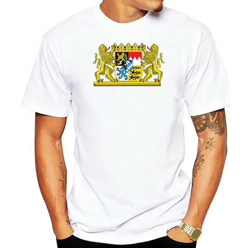 2022 Fashion Summer Sale Bavaria Germany Coat Of Arms Print T-shirt Tee Shirt