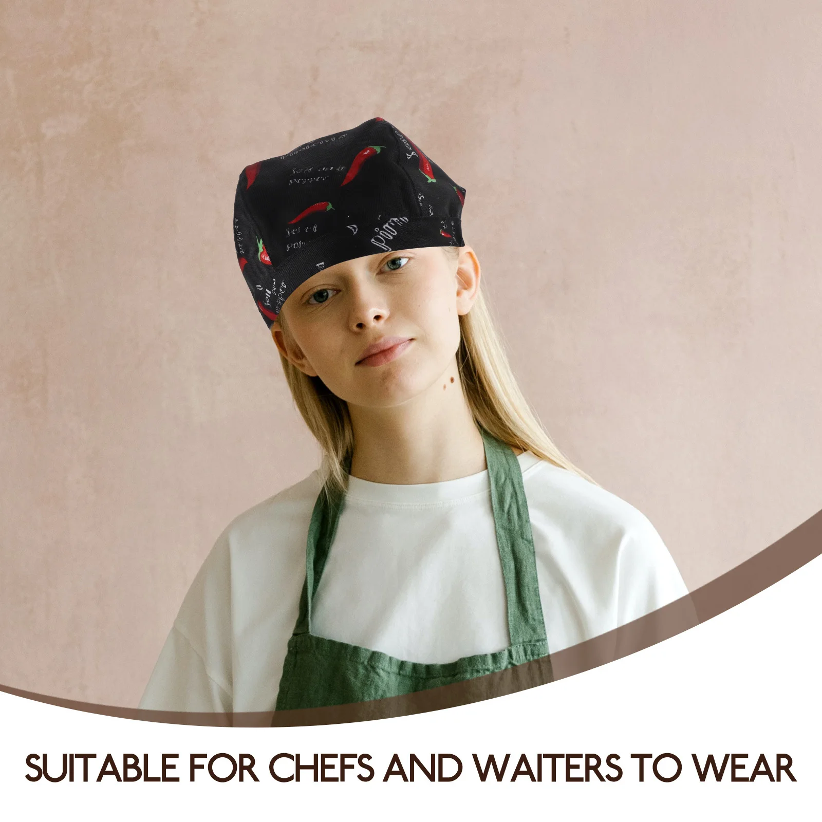 Gorro de Chef de algodón para Chile, gorro de cocina transpirable absorbente para el sudor, gorro de camarero para restaurante, gorro de Chef de cocina