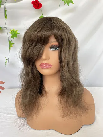 Натуральные волосы Eseewigs топпер 12 дюймов коричневый 4 шт