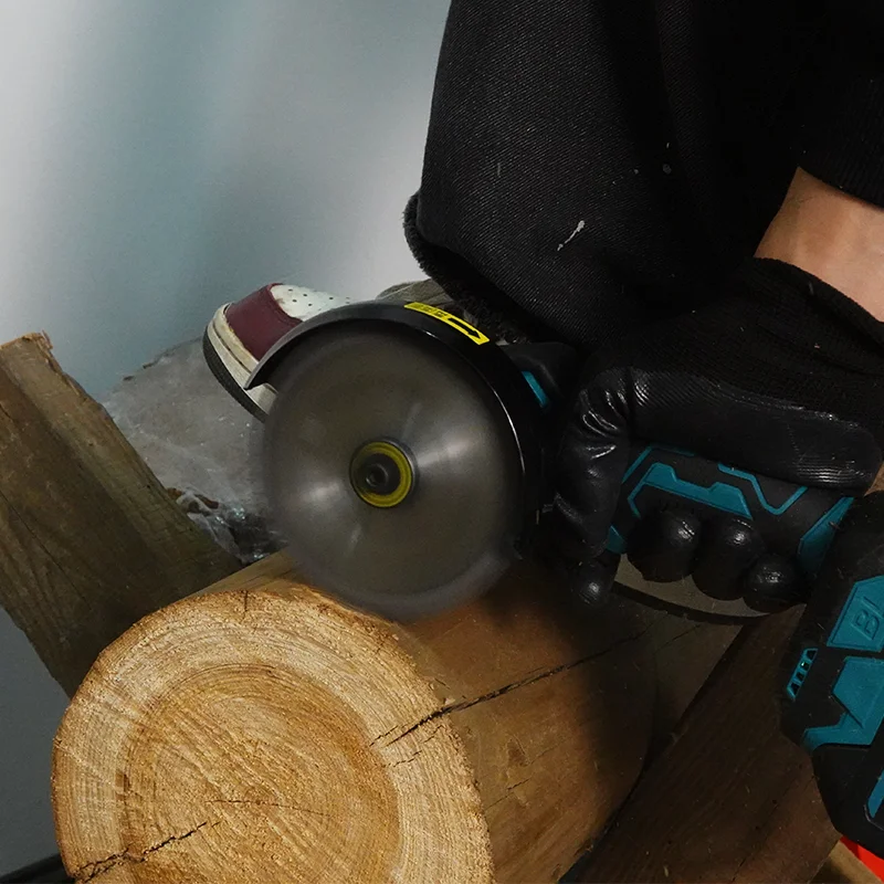 Electric Goddess  Brushless Electric Circular Saw 100mm Cordless Impact Angle Grinder Wood/Metal Saw For Makita 18v Battery Pin