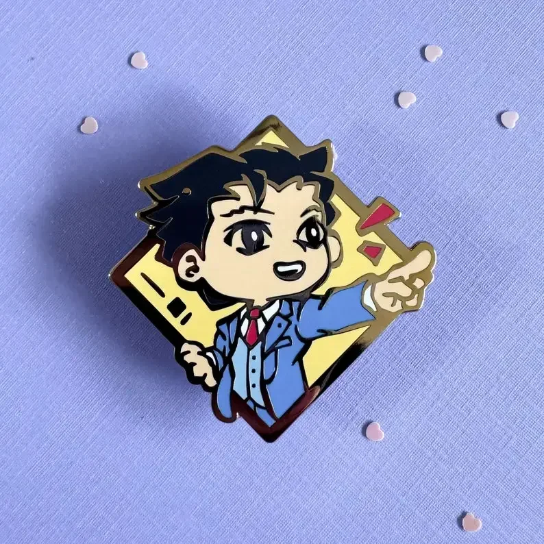 Lawyer Pair Hard Enamel Pin（It's not soft enamel） Ace Attorney