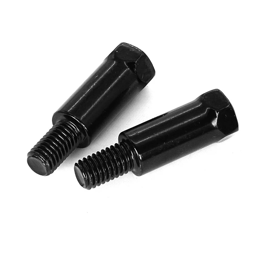 Extended M8 8mm Motorcycle Mirror Screw, Metal Thread Adapter Screw with Right-Hand/Left-Hand Thread, Available in 3 Sizes
