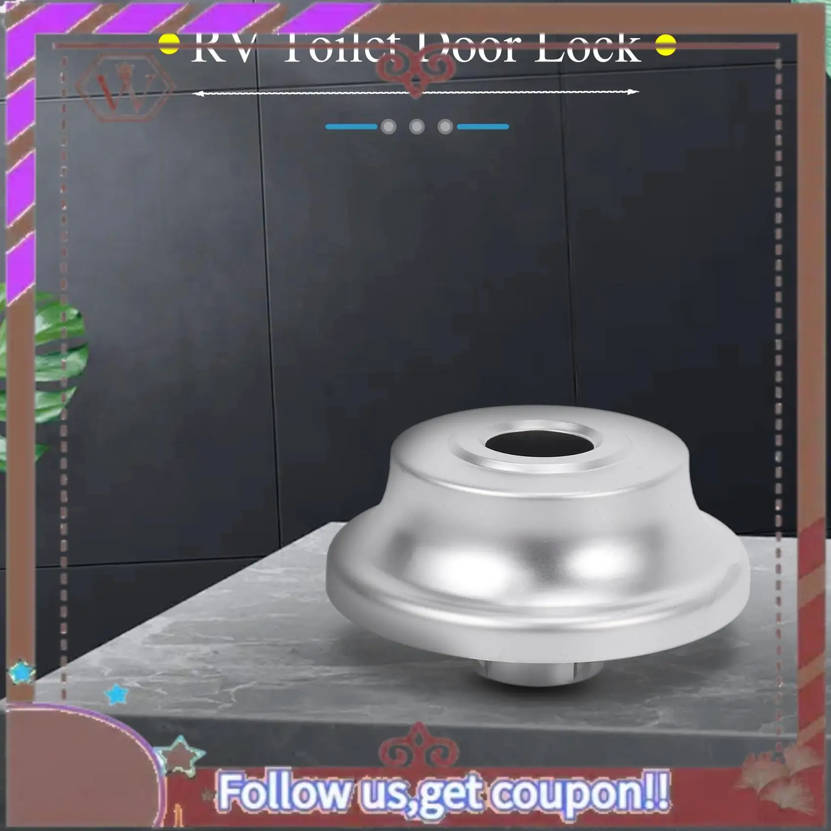 

Замок для туалетной двери A57E-RV, замок для двери ванной комнаты, замок-защелка для каравана/лодки, ручка-замок, аксессуары для автодомов