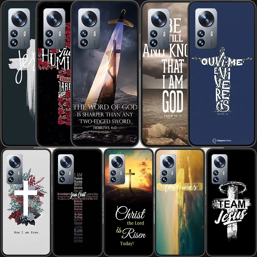 God Jesus Pray Phone Case For Xiaomi Mi 13 12 11T 10T 12T Pro 12X 11i 11 Ultra 10 Lite 5G 9 8 6X 5X A1 A2 Cover Capa Coque Funda