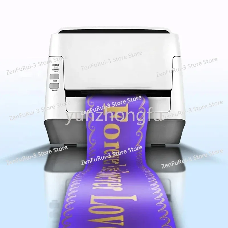 Funeral  Ribbon Printer High Speed Printing Machine For Personalized Awareness Ribbons 60W