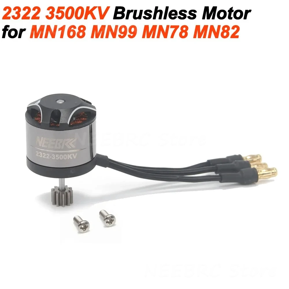 1/12 RC MN Auto MN82 MN99 MN168 MN78 Upgrade Kit 2322 2600KV 3500KV Borstelloze Motor AM32 45A ESC SM3.0/T Plug Model DIY Onderdelen