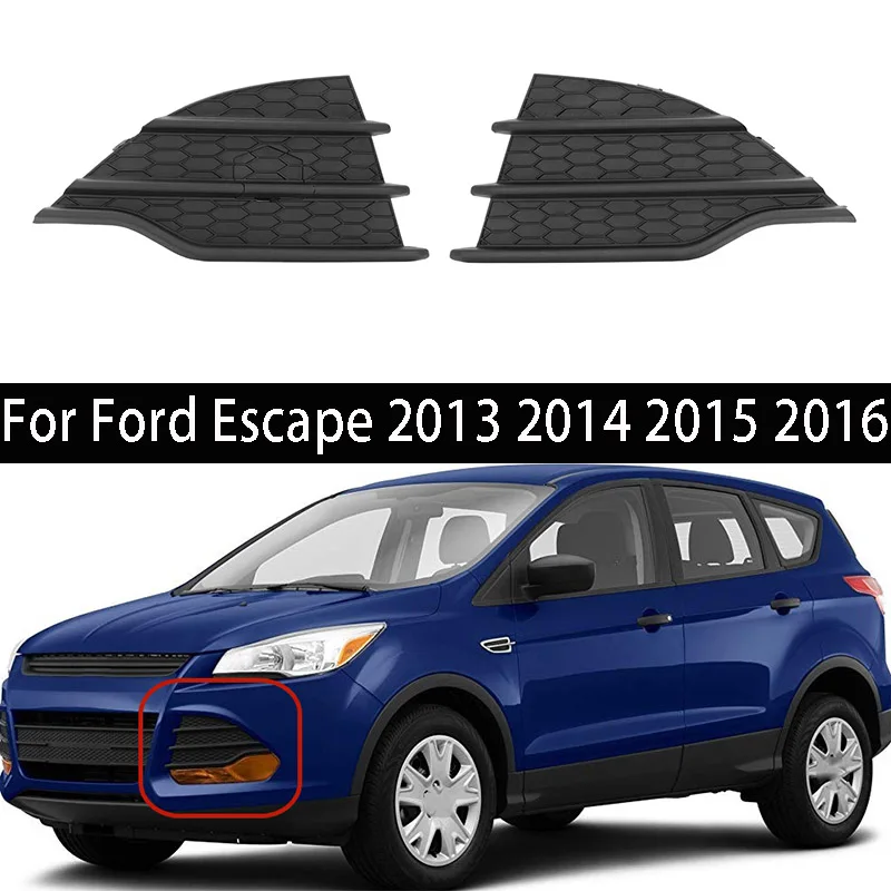 

Pair For Ford Escape 2013 2014 2015 2016 Front Bumper Fog Light Cover Trim CJ5Z17E810AA,CJ5Z17E811AA