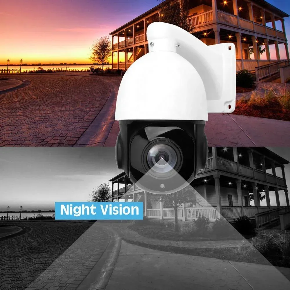 في الهواء الطلق مقاوم للماء 30X التكبير 1080P 2MP 5MP AHD CVI TVI CVBS 4 في 1 التناظرية 150 متر IR المسافة البسيطة الأشعة تحت الحمراء Ptz سرعة كاميرا بشكل قبة