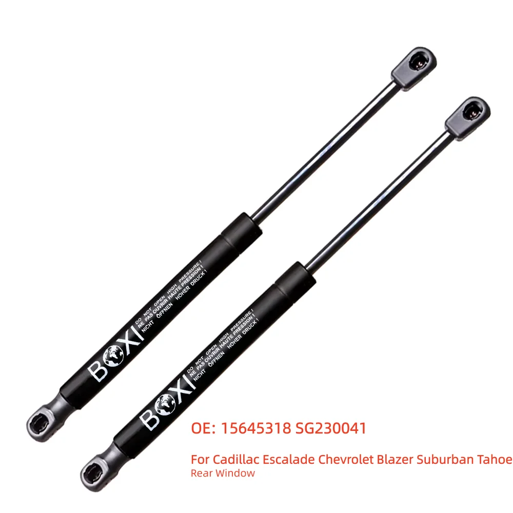 BOXI 2 piezas Soportes de elevación para ventana trasera 15645318 SG230041 para Cadillac Escalade Chevrolet Blazer Suburban Tahoe Amortiguadores de gas