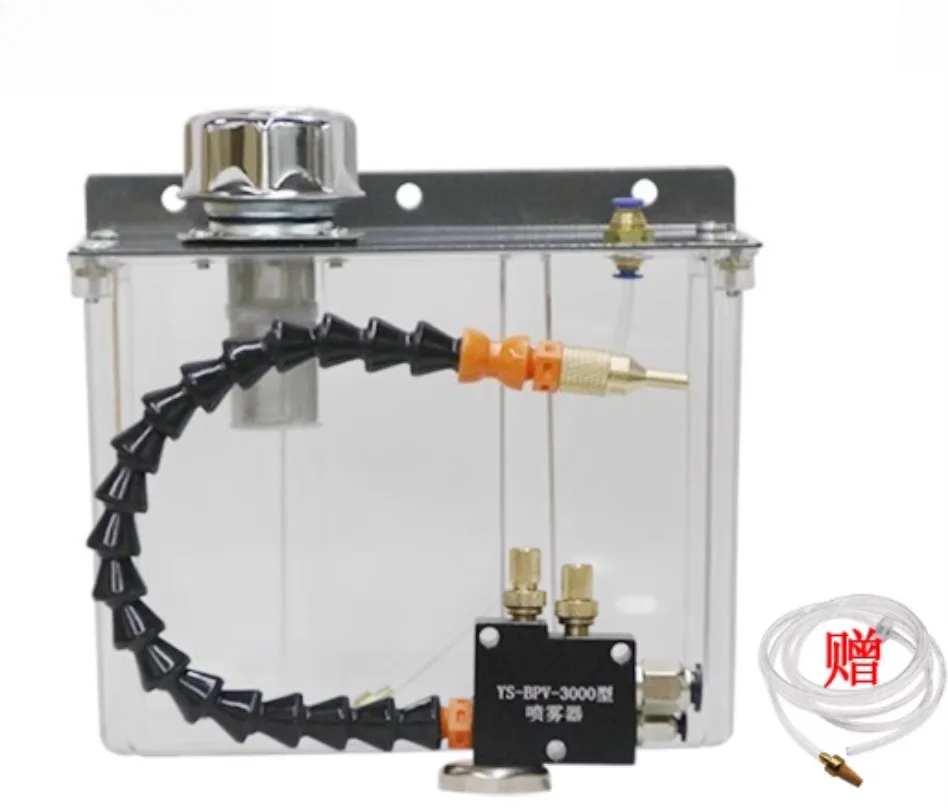 

CNC Machine Tool Pneumatic Sprayer Water Pipe Oil Pump Lubrication System Low Pressure Water Spray Transparent 3L Oil Tank