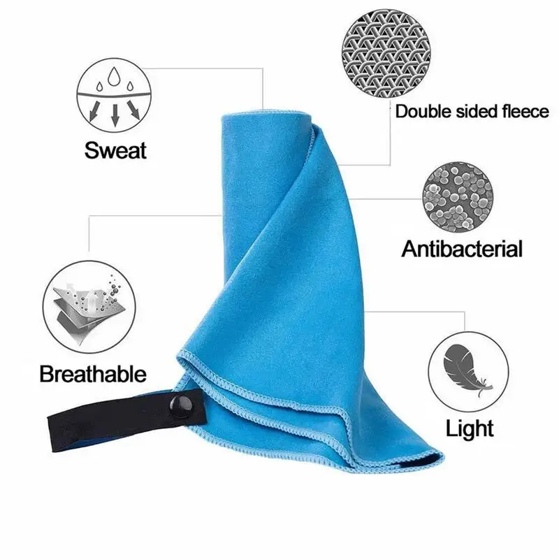 Workout Towel Sports Sweat Towel For Gym Fast Drying And Absorbent Yoga Sweat Microfibre Towel For Sports Bathing Beach And