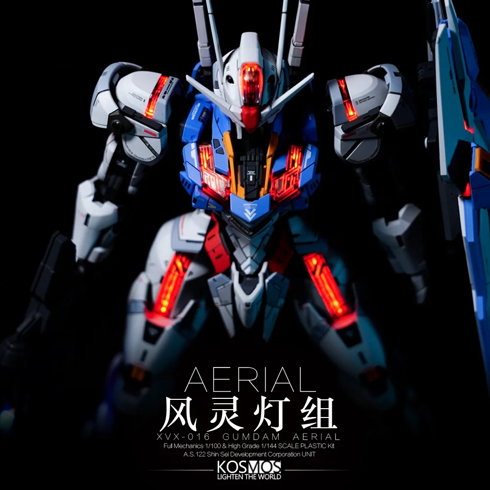 

New Kosmos Fm 1/100 Light Set Anime Action Figure Accessories Mobile Suit : The Witch From Mercury Color Lamp Group Gifts Toys