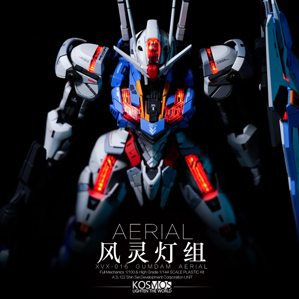 New Kosmos Fm 1/100 Light Set Anime Action Figure Accessories Mobile Suit : The Witch From Mercury Color Lamp Group Gifts Toys