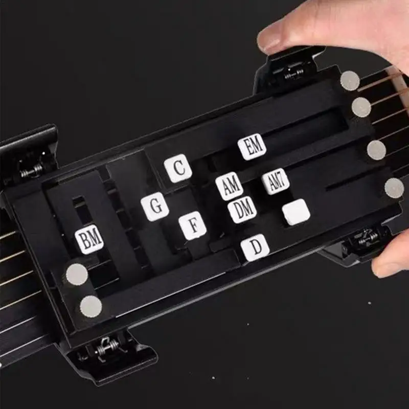 กีตาร์คอร์ด Presser เทรนเนอร์กีตาร์แบบพกพากีตาร์คอร์ด Artifact กีตาร์ Fretboard กีตาร์คอร์ด Assisted การเรียนรู้