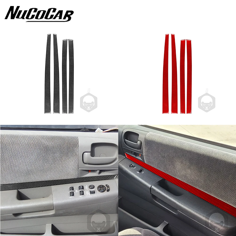 

For Dodge Dakota 2001-2004 Carbon Fiber Front and rear doors Panel Trim strip Car Interior Accessories Decorative Stickers