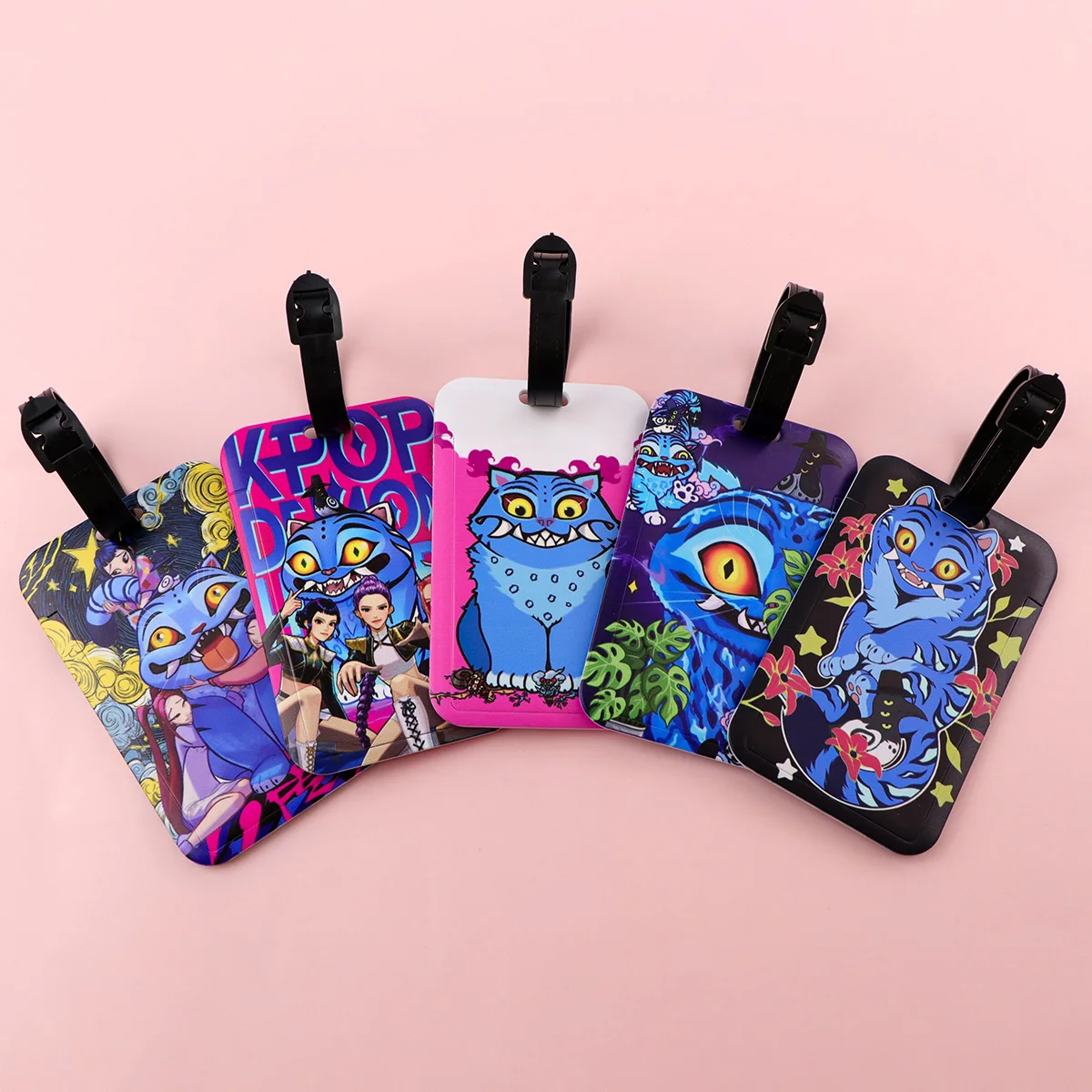 Happy Tiger Business Luggage Tag Suitcase Address Label Luggage Boarding Case Label Name ID Address Clip Travel Accessories