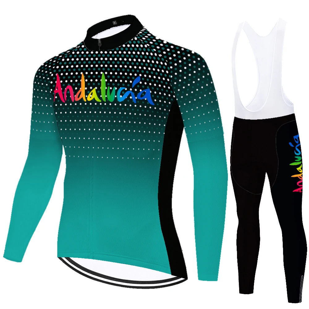 Camisa de Ciclismo Masculina Andalucia Verão Primavera, Roupa de Ciclismo, Equipamento de Ciclismo, Koszulka Rowerowa, Roupa de Bicicleta