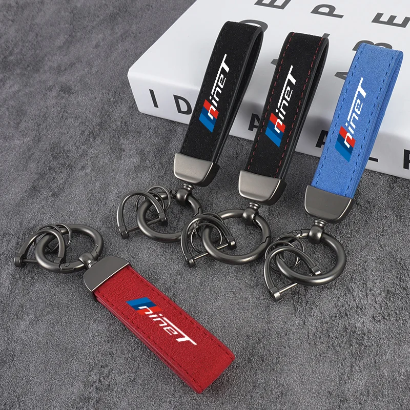 

Lanyard Suese Leather Motorcycle Keychain Pendant Holder Keyring For BMW R NINET NINE T RNINET RNINE T Decoration Accessories