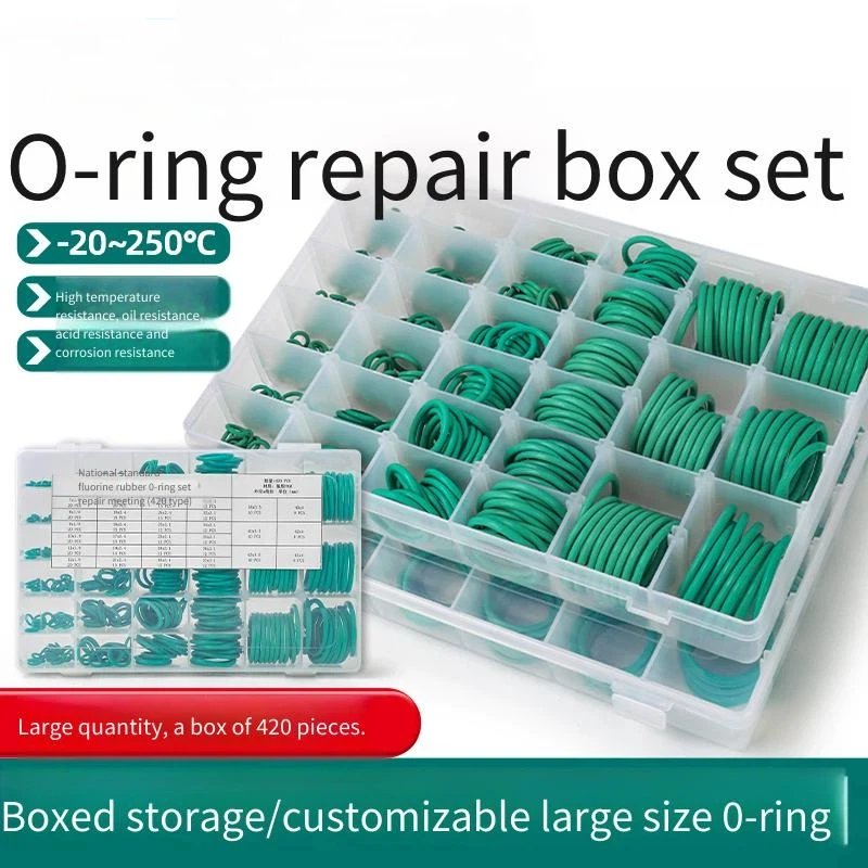 

O-ring Sealing Ring Air Valve Wear-resistant Fluorine Rubber Boxed Oil Seal Skeleton Nitrile Rubber Repair Box Set
