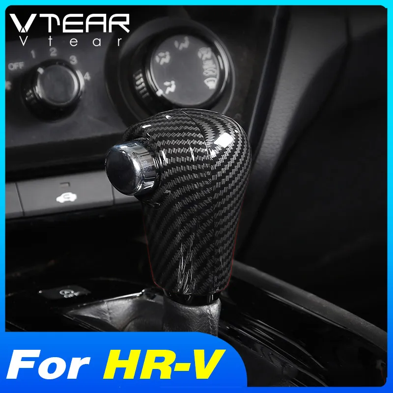 

Vtear Car Gear Head Cover For Honda HRV HR-V 2015-2022 Trim Shift Lever Knob Decoration Panel Stickers Car-styling Accessories
