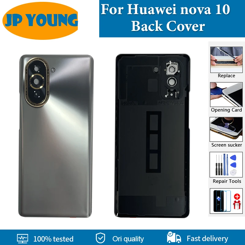 Original Back Cover For Huawei nova 10 Back Battery Cover NCO-AL00 NCO-LX1 Rear Case Housing Cover Replacement Parts