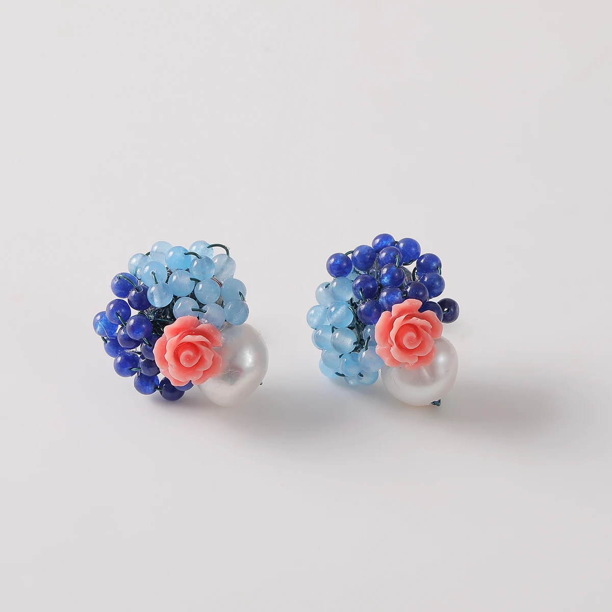 

925 Silver Needle Earrings Retro Palace Style Baroque Pearl Earrings Fashion Handmade Earrings for Women