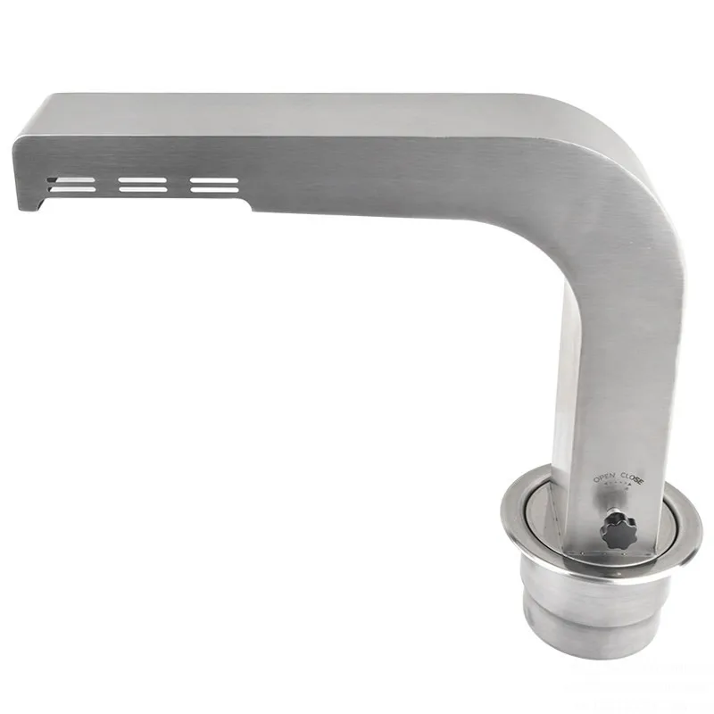 Commercial Elbow Exhaust Ducting Top-Intake Bottom-Exhaust Ventilation System Heavy-Duty Stainless Steel Exhaust Piping