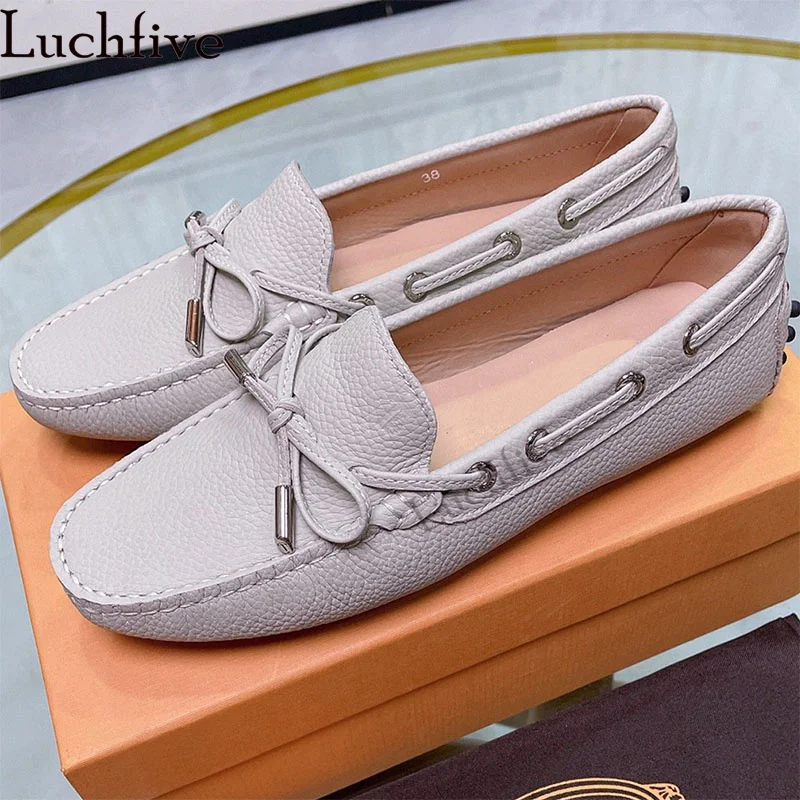 Summer Hot Women's Doudou Shoes Flat Loafers Shoes Casual Slip-on flat Shoes Runway Formal Business Leather Walk Shoes Unisex