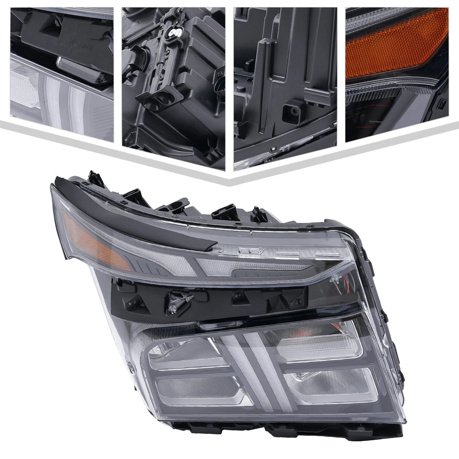 

Right Passenger Side Headlight LED Halogen Replacement Fit 2021 2022 23-2024 Hyundai Santa Fe,Durable Easy Installation Headlamp