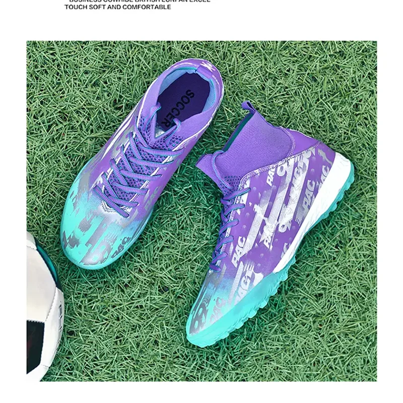 New professional football shoes anti-slip wear breathable event special rubber long nail sole sweat absorption sport shoes 33-46
