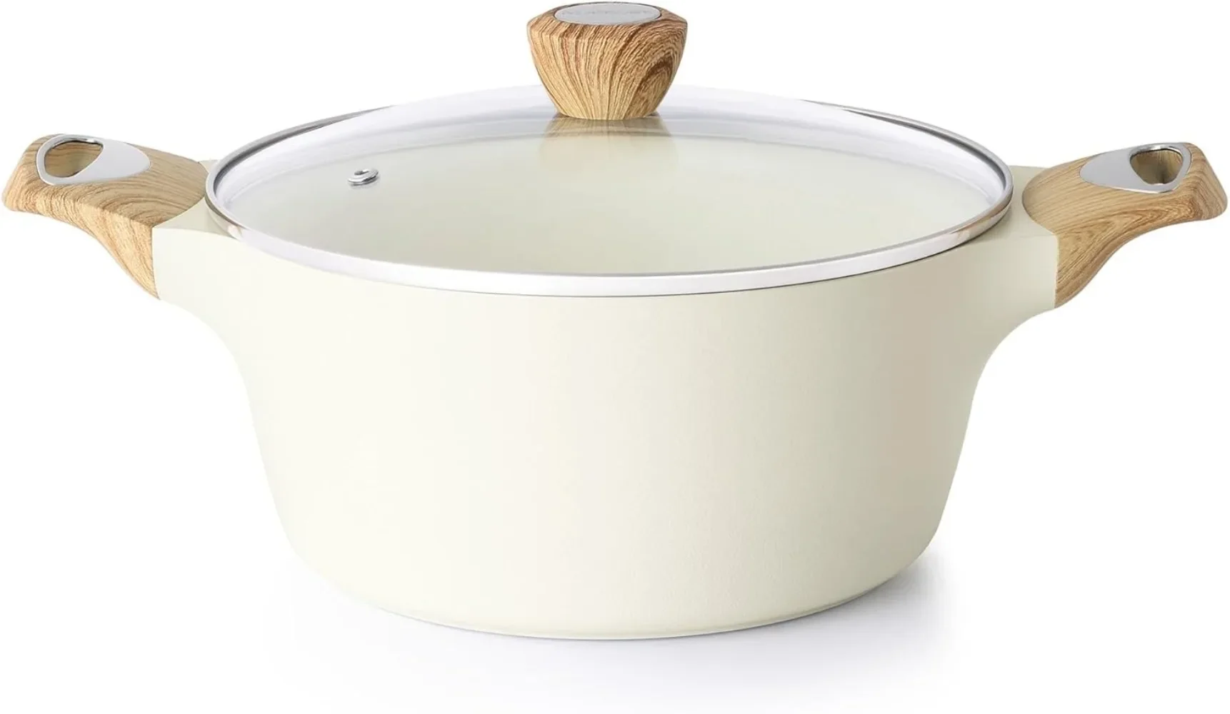 

Ceramic Nonstick Stock Pot with Lid – 2.6–8.5 QT, Induction Compatible, Non-Toxic