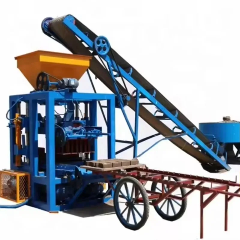 Customized Manufacturing Offers The Best-selling QT4-24 Fixed Interlocking Cement Brick Making Machinery Hollow Blocks Making Ma