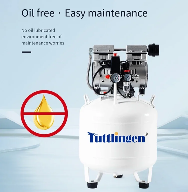 den tal Air Compressor YM1100-50L Oil Free low noise Air Compressor tuttlingen silent Air Compressor 1100w