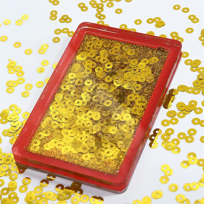 

10g Gold Copper Coins Resin Glitter Sequins Filling For Epoxy Resin Chinese Ancient Money Design DIY Silicone Resin Molds Filler