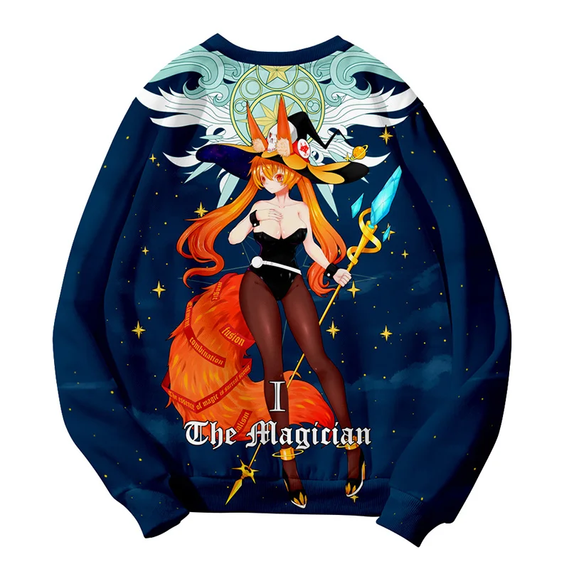 Tarot Magician Costume New 3d Hoodies Pullover Men Women Capless Sweatshirts Tops Long Sleeve Boys Girls Harajuku Hoodie Clothes