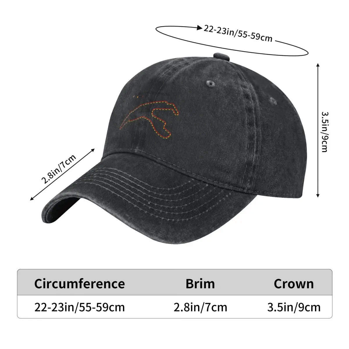 Racetrack - Spa Francorchamps Belgium Baseball Cap Streetwear Snapback Cap New In The Hat Sunscreen Men Golf Wear Women's