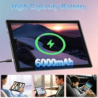 2026 New 10.1 Inch Octa Core Android Tablets 4GB RAM 64GB ROM 4G Dual SIM Network AI Speed-up Tablet Bluetooth WiFi 6000mAh 3