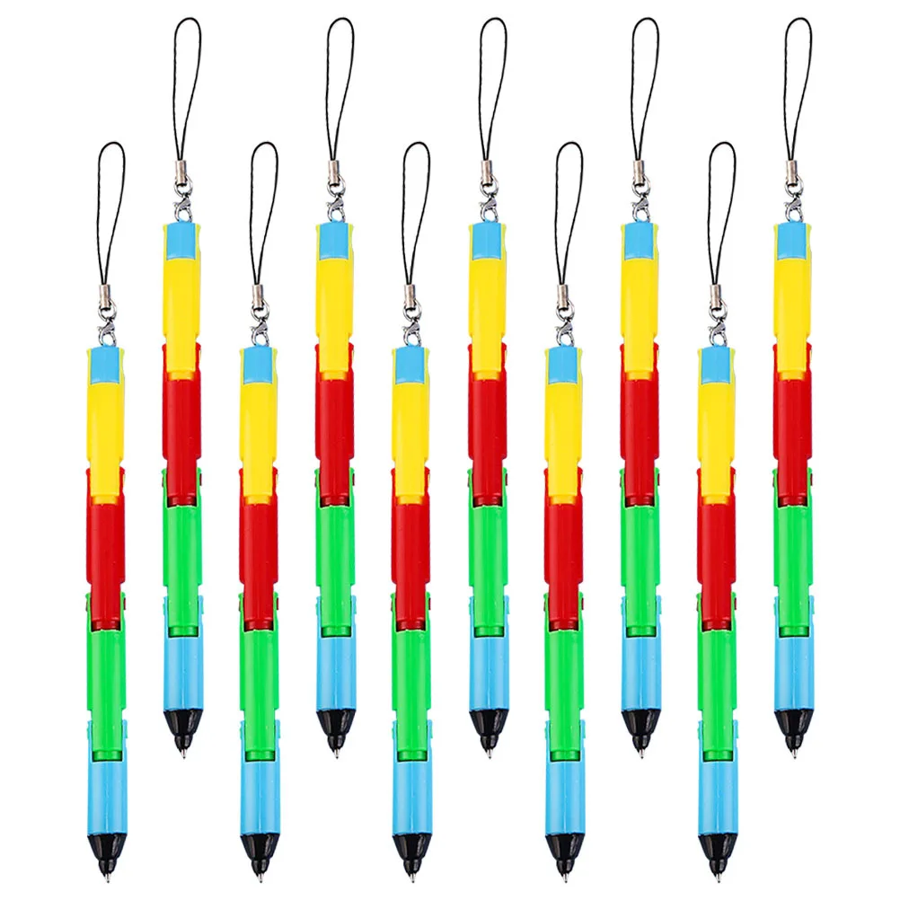 

10 шт. складная шариковая ручка для студентов, гибкая гладкая ручка для письма, креативные школьные аксессуары, школьные аксессуары