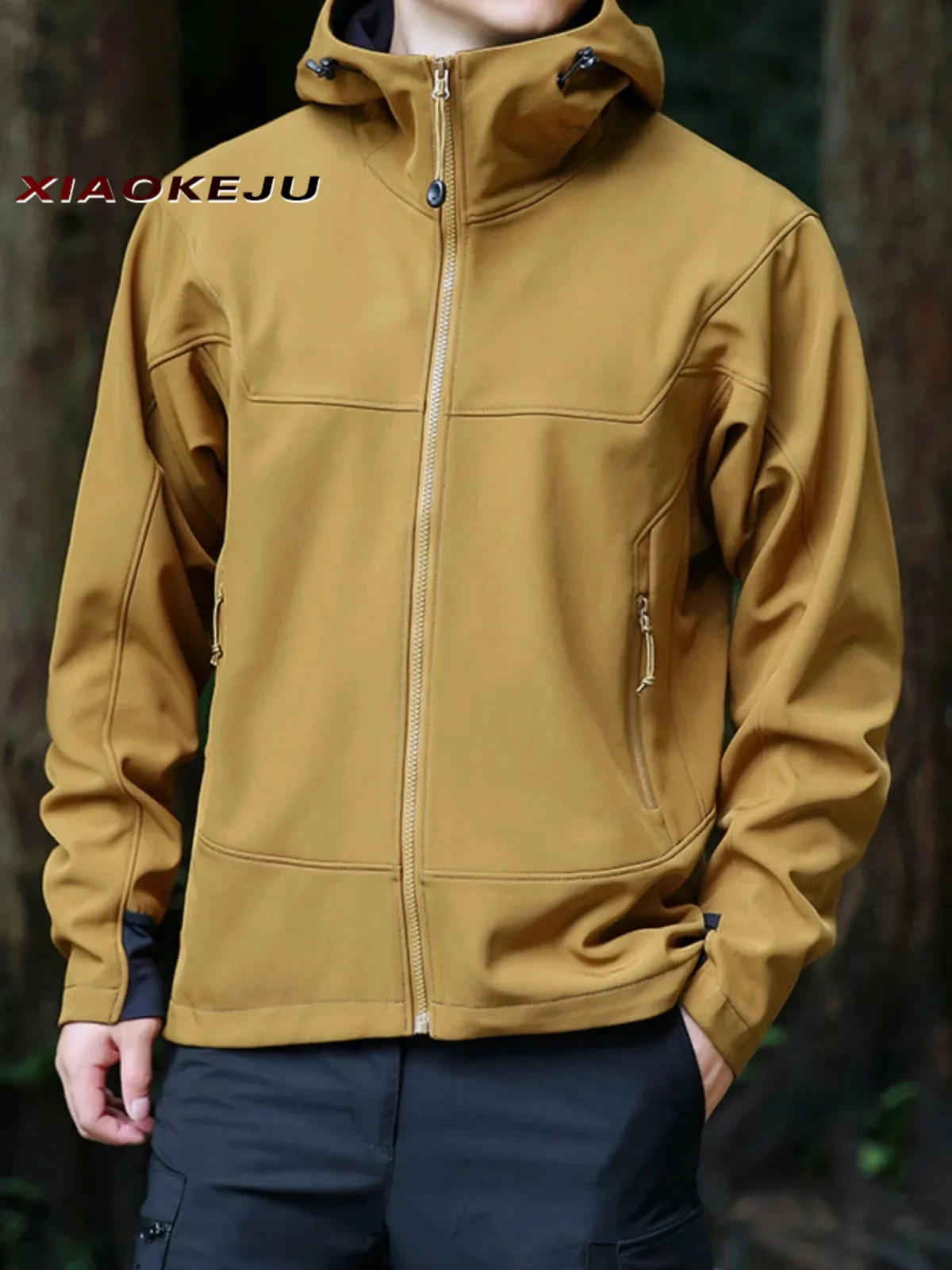 Jackets for Men Winter Coat Man Padded Jacket Hiking Men's Cold Military Cardigan Withzipper Camping Windbreaker