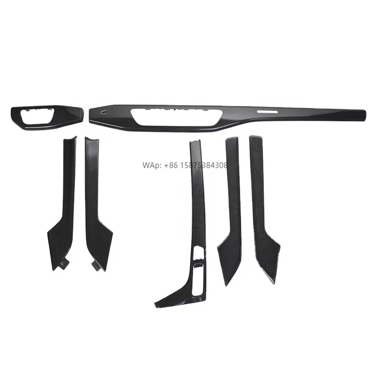 

Full Replacement Car Interior Accessories Auto Real Carbon Fiber Interior Trims 7PCS for A4 2016-2018