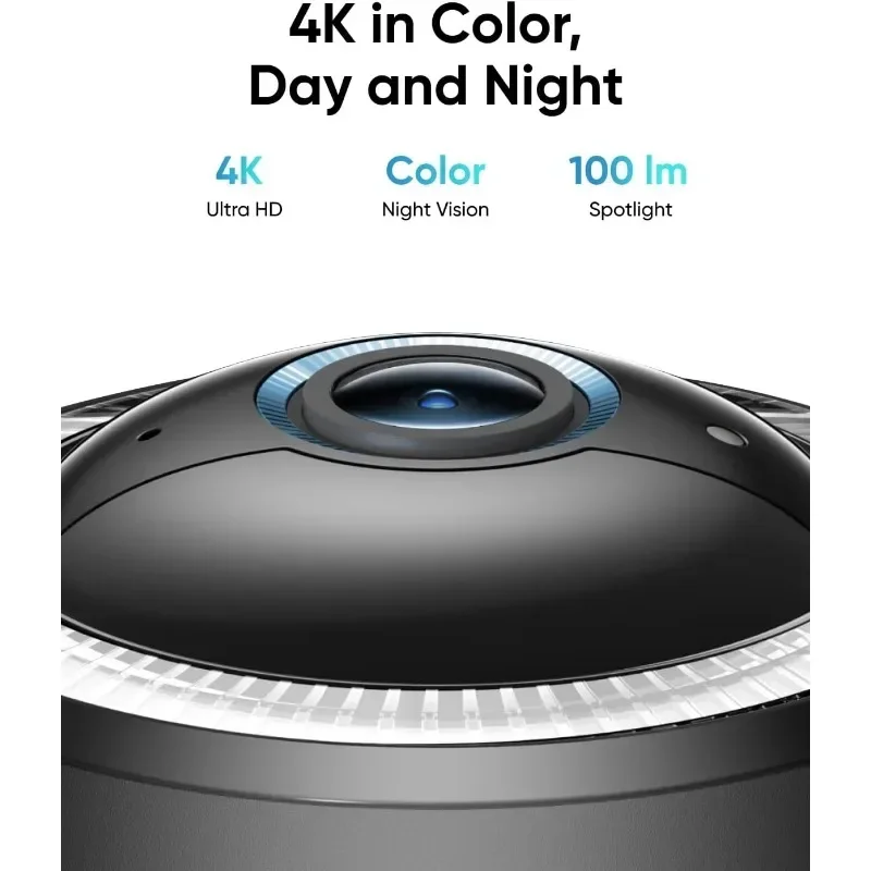 HOME 4G LTE Cam S330، كاميرات مراقبة شمسية خلوية 4K لاسلكية خارجية، عموم وإمالة، وضع ثنائي 4G وWi-Fi، تتبع AI