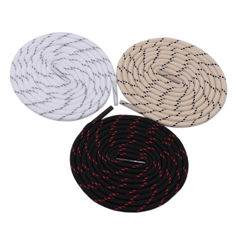 

Weiou Lace 4.5MM Double Color Plaid Pattern Ropes with Plastic Tip Cheaper Shoelaces Clothing Polyester Hat Rope Ozdoby Do Butów