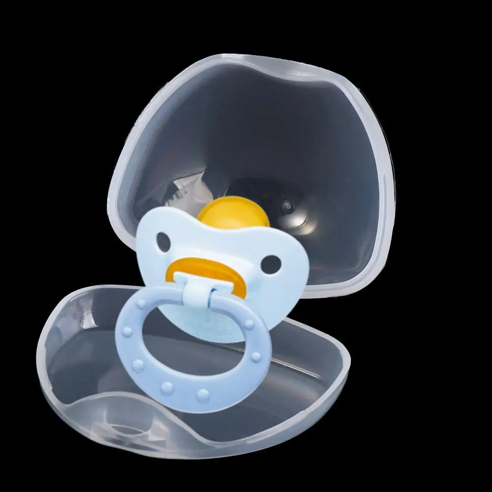 Cradle Transparent Infant Baby Boys Dustproof Holder Nipple Box Plastic Storage Box Pacifier Box